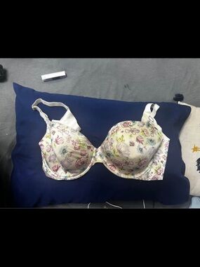 Floral Underwire Bra - White/Pastel